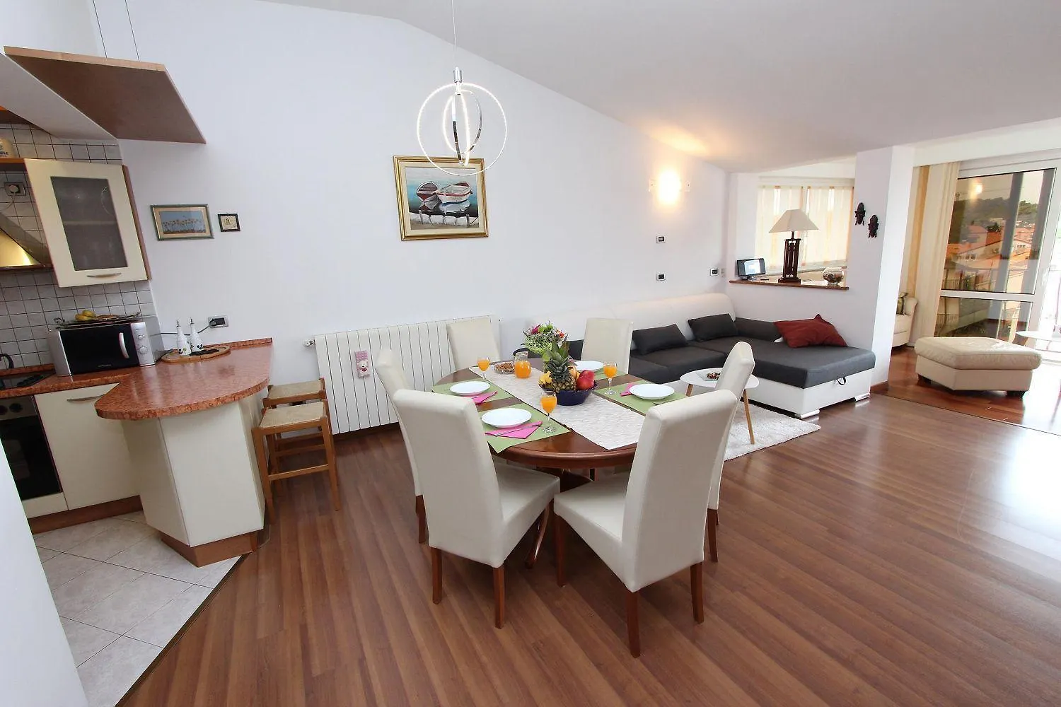 Bezauberndes Apartment Mit Blick Auf Die Eufemia Von Rovinj Von Der Dachterrasse Croatia