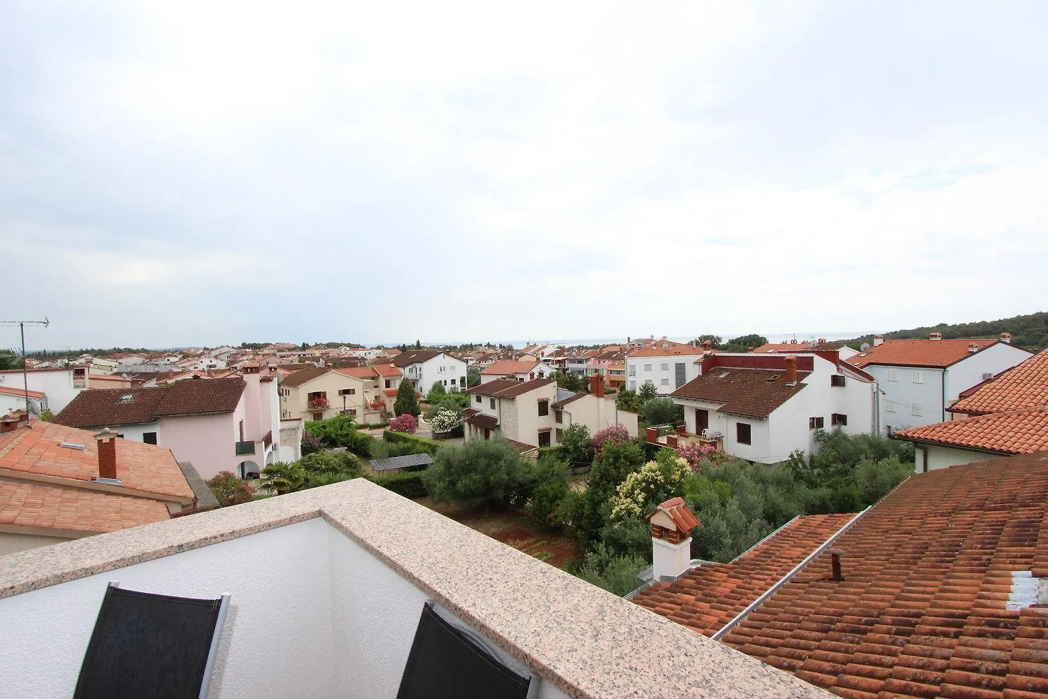 Bezauberndes Apartment Mit Blick Auf Die Eufemia Von Rovinj Von Der Dachterrasse
